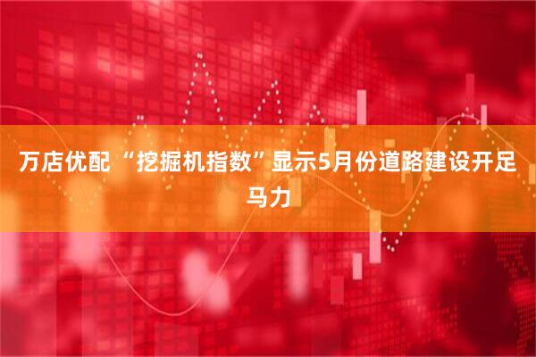 万店优配 “挖掘机指数”显示5月份道路建设开足马力
