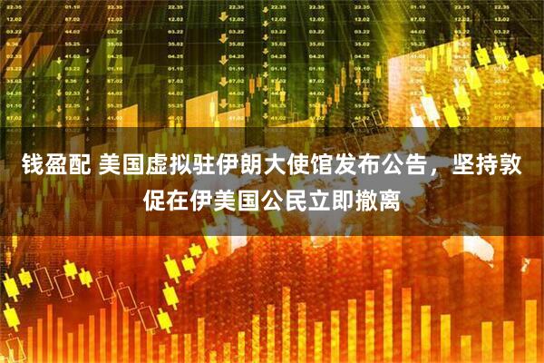 钱盈配 美国虚拟驻伊朗大使馆发布公告，坚持敦促在伊美国公民立即撤离